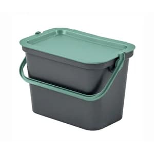 PRODUCTO ALCAMPO Cubo de basura apilable con asa bloqueo 5l.