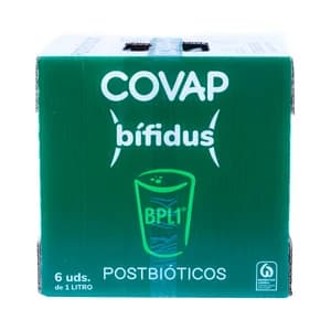 COVAP Bebida láctea con bífidus y postbiótiocos 6 x 1 l.