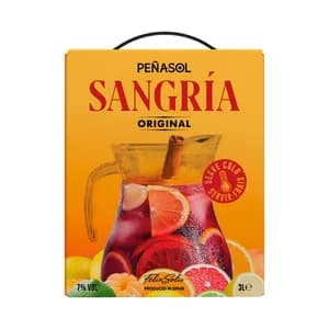 PEÑASOL Sangria original de vino tinto bag in box 3 l.