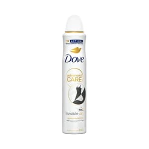 DOVE Advanced care invisible dry Desodorante en spray para mujer con extracto de Violetas y Feesia blanca 200 ml.