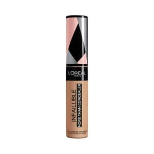 L"ORÉAL PARIS Infaillible more than a concealer tono 331 Latte Corrector y base de maquillaje de cobertura completa.