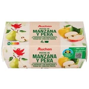 ALCAMPO CULTIVAMOS LO BUENO Compota de manzana y pera pack 4 uds. x 100 g.