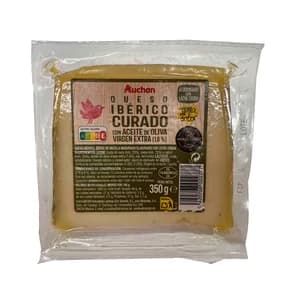 AUCHAN Queso mezcla curado en aceite de oliva virgen extra Producto Alcampo