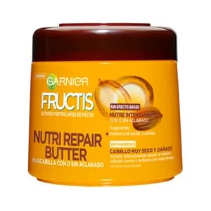 FRUCTIS Mascarilla capilar nutritiva y fortificante para cabellos dañados y muy secos FRUCTIS Nutri repair de Garnier 300 ml.