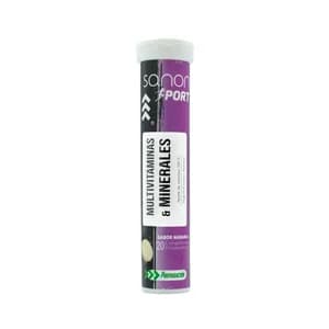 SANON Sport Multivitaminas y minerales sabor naranja, en comprimidos efervescentes 20 uds.