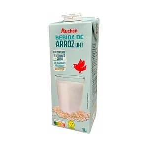AUCHAN Bebida de arroz con alto contenido de calcio y vitamina D 1 l. Producto Alcampo