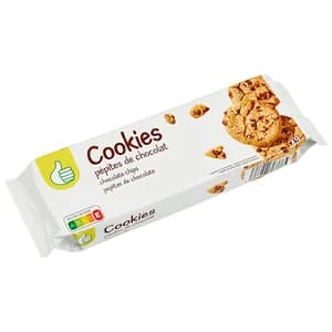 PRODUCTO ECONÓMICO ALCAMPO Galletas cookies con pepitas de chocolate 200 g.