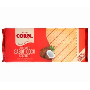 CORAL Barquillos sabor coco 200 g.