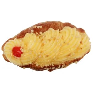 Croissant relleno de crema.
