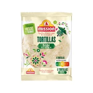 MISSION Tortillas de almidón. arroz y maíz MISSION 6 uds. 216 g.