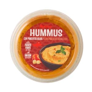 AUCHAN Hummus con pimientos rojo 240 g. Producto Alcampo