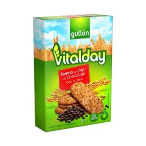 GULLÓN Galletas de avena y chips de chocolate 240 g.