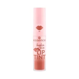 ESSENCE Hydra kiss tono 01 Blushing nude, nude suave Tinte labial ligeo con acabado luminoso.