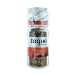 TOQUE Sazonador Thai ideal para pescados, mariscos, verduras, sopas y ensaladas frasco de 38 g.