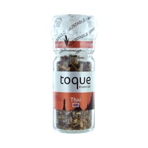 TOQUE Sazonador Thai ideal para pescados, mariscos, verduras, sopas y ensaladas frasco de 38 g.