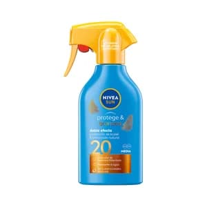 NIVEA Sun Protector solar con activador del bronceado y factor de protección 20 (medio) protege & broncea 270 ml.