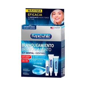 RAPID WHITE Kit dental con tecnología blanqueadora de efecto inmediato.