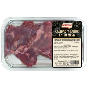 EMCESA Entraña de vacuno marinada en salsa chimichurri