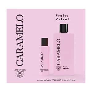 CARAMELO Fruity veltet Estuche de Eau de toilette para mujer (colonia) 100 + 30 ml.