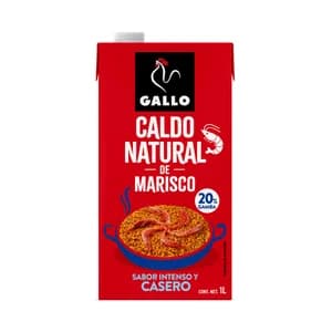 GALLO Caldo natural de marisco, de sabor intenso y casero 1 l.