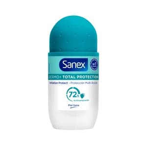 SANEX Dermo+ total protection Desodorante roll on para mujer antitranspirante hasta 72 horas 50 ml.