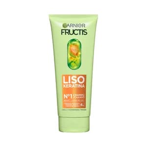 FRUCTIS Liso keratina nº1 de Garnier Champú alisador para cabellos encrespados 200 ml.