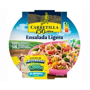 CARRETILLA Ensalada de pasta ligera con soja 200 g.