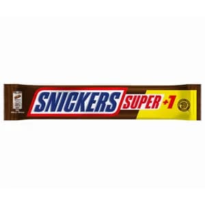 SNICKERS Barra de chocolate súper+1 112,5 g.