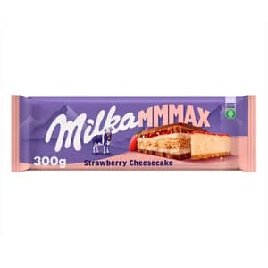 MILKA Chocolate con leche y fresa cheesecake 300 g.