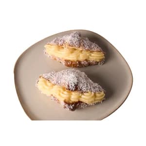 Croissant de coco relleno de crema 2 uds.