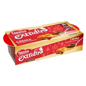 NESTLÉ Crema de chocolate extrafino con caramelo NESTLÉ Extrafino 2 x 70 g.