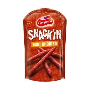 CAMPOFRÍO Mini chorizos, ideales para picar CAMPOFRÍO Snack´in 50 g.