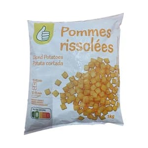 PRODUCTO ECONÓMICO ALCAMPO Patatas fritas en dados 1 kg.