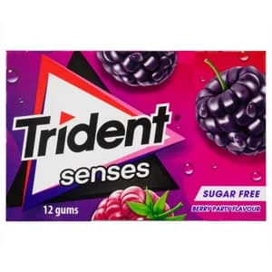 TRIDENT Senses Chicles Berry Party 12 uds 23 g.