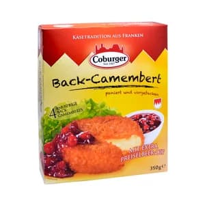 CASA WESTFALIA Camembert rebozado prefrito con salsa de arándanos CASA WESTFALIA 350 g.