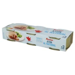 PRODUCTO ALCAMPO Atún al natural pack 3 uds. x 56 g.
