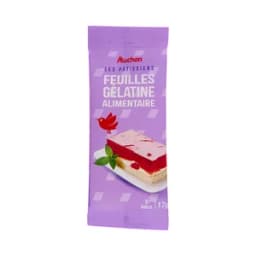 PRODUCTO ALCAMPO Gelatina en láminas 9 x 17 g.
