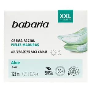 BABARIA Crema facial con aloe vera para pieles maduras 125 ml.