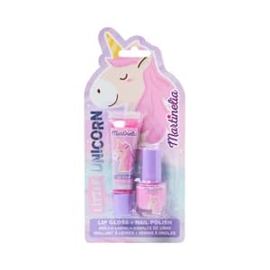 MARTINELIA Little unicorn Brillo de labios + esmalte de uñas infantiles.