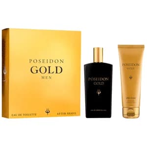POSEIDON Gold Estuche regalo para hombre con colonia y after shave.