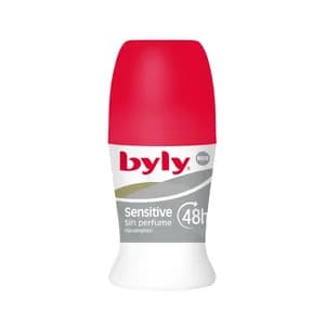 BYLY Sensitive Desodorante roll-on hipoalergénico unisex sin perfume 50 ml.