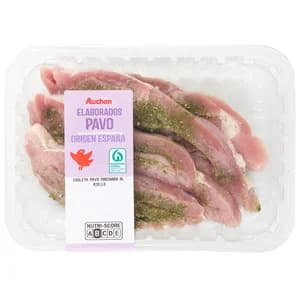 AUCHAN Chuleta de pavo al ajillo al peso Producto Alcampo.