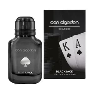 DON ALGODÓN Black jack Eau de toilette (colonia) para hombre con vaporizador en spray 30 ml.