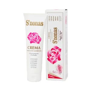 S´NONAS Crema hidratante y reparadora con glicerina, para manos y pies S´NONAS 150 ml.