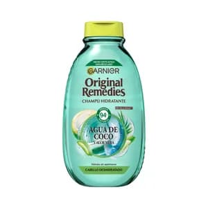 ORIGINAL REMEDIES de Garnier Champú que hidrata sin apelmazar, para cabellos deshidratados 400 ml.