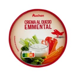 AUCHAN Crema de queso para untar Emmental 125 g. Producto Alcampo
