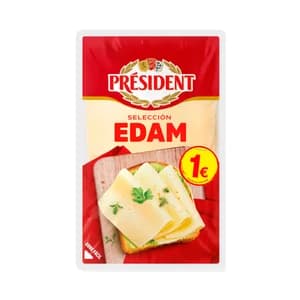 PRÉSIDENT Queso edam en lonchas 75 g.