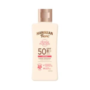 HAWAIIAN TROPIC Glowing protection Protector solar con FPS 50 (muy alto) y brillo sutil 75 ml.