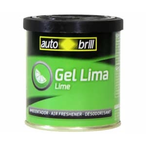 Ambientador en gel para coche, en envase de lata y con olor a lima AUTOBRILL.