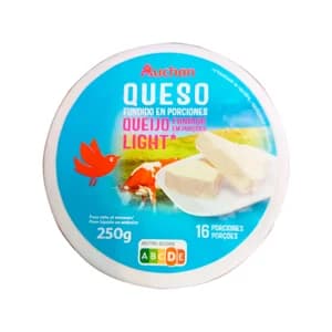 AUCHAN Queso en porciones light 16 uds. 250 g. Producto Alcampo